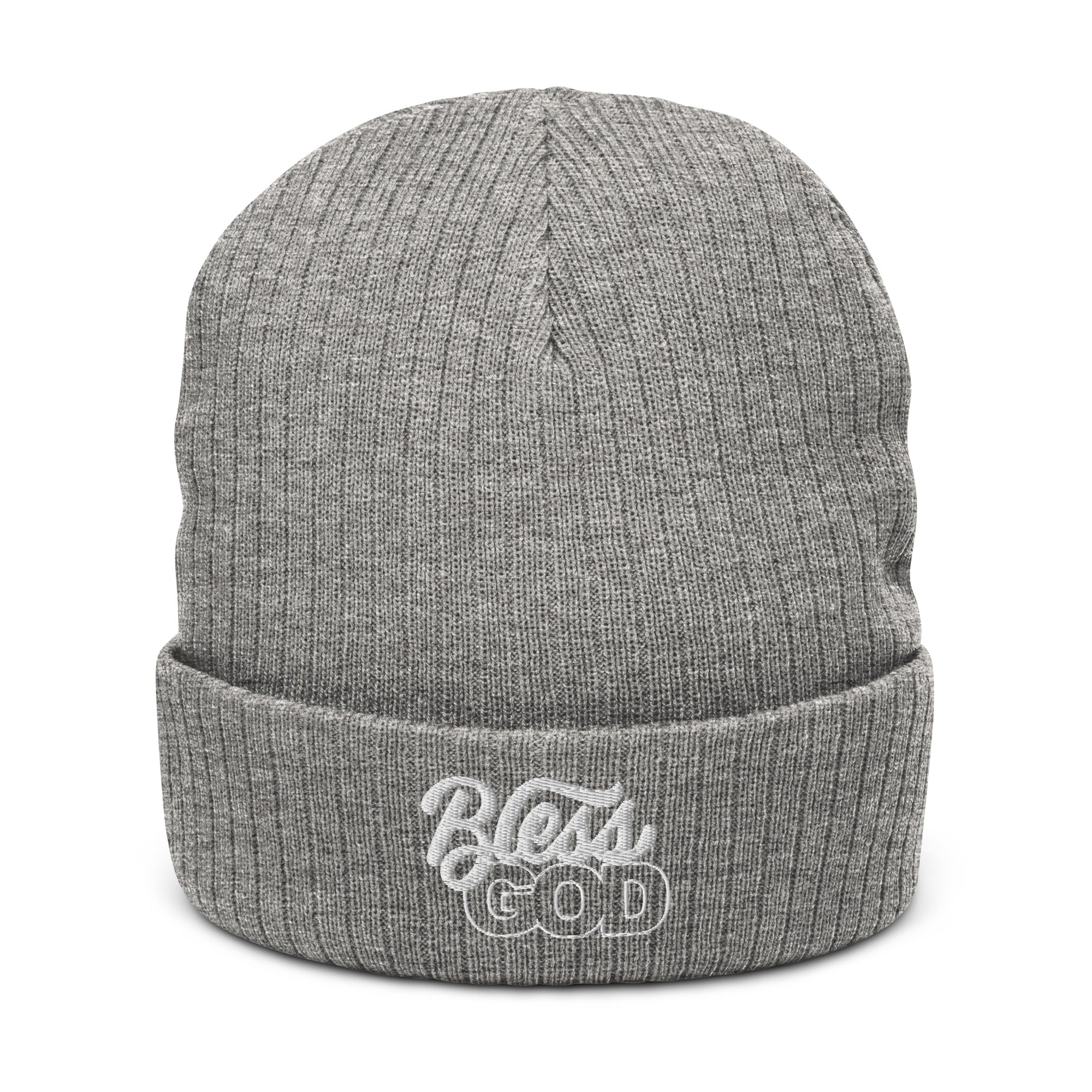 Bless God Ribbed Knit Beanie - Image 3