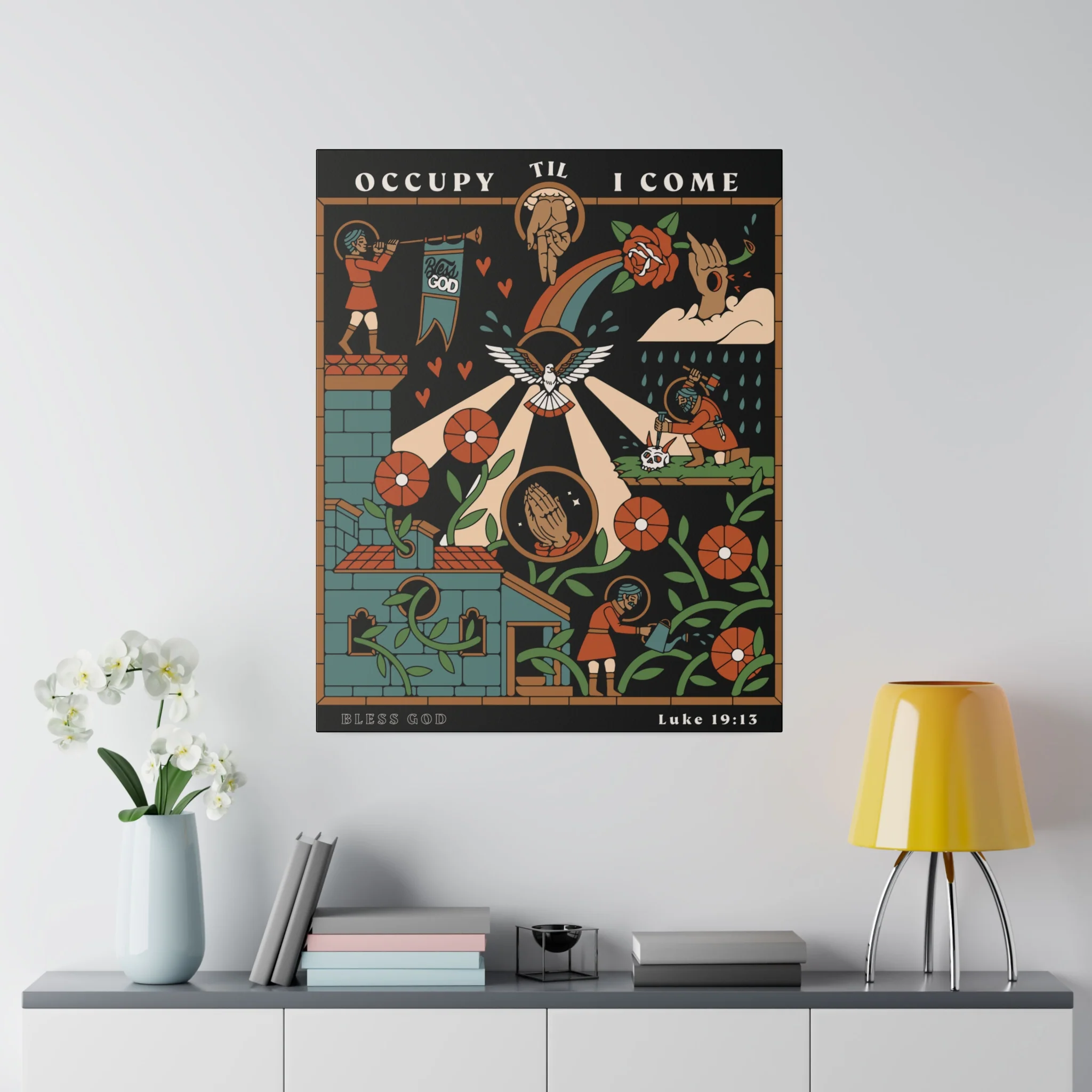 Occupy Til I Come Matte Canvas, 24"x30" - Image 3